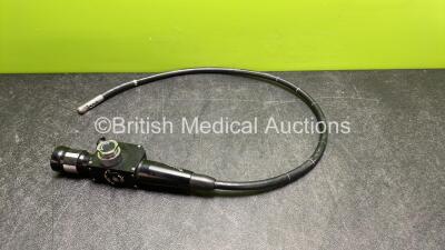 Olympus GFB Gastroscope Camera - Engineer's Report : Optical System - Fluid and Broken Fibres, Angulation - Seized, Insertion Tube - No Fault Found, Light Transmission - Light Bulb with Tip, Channels - No Fault Found, Leak Check - No Fault Found Comments-