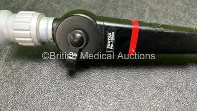 Pentax FNL-10RBS Laryngoscope with Mini Light Source in Case - Engineer's Report : Optical System - 2 Broken Fibers, Angulation - No Fault Found, Insertion Tube - Kinks Present, Light Transmission - No Fault Found, Leak Check - Unable to Check, Other Comm - 3