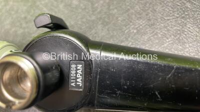 Pentax FNL-10RBS Laryngoscope in Case - Engineer's Report : Optical System - 1 x Broken Fiber, Angulation - No Fault Found, Insertion Tube - Badly Kinked, Light Transmission - No Fault Found, Leak Check - No Fault Found *A110608* - 4