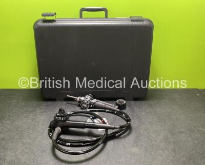 Olympus PCF 240 S Video Sigmoidoscope In Carry Case - Engineer's Report : Optical System - No Fault Found , Light Transmission - No Fault Found, Angulation - No Fault Found, Insertion Tube - Rubber Grip Split, Accessories 1 x Waterproof Cap *SN 2700274* *