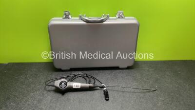 Karl Storz 11102 CM Video Pharyngoscope in Carry Case - Engineer's Report : Optical System - Unable to Check, Light Transmission Unable to Check, Angulation - No Fault Found, Insertion Tube - No Fault Found *SN 67061*