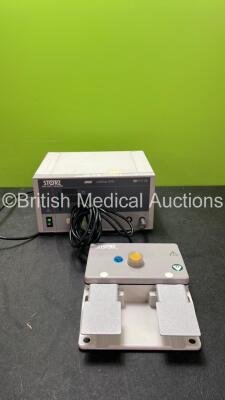 Karl Storz SCB unidrive GYN 207111 20 Endoscopy Console with 1 x Karl Storz Model 20012630 Foot Pedal (Powers Up with Blank Display-See Photo)