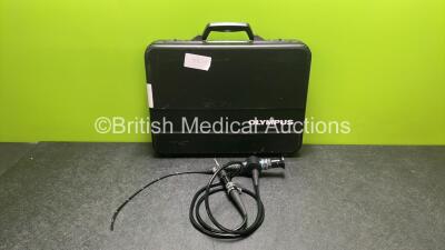 Olympus ENF Type P4 Rhinolaryngoscope In Carry Case - Engineer's Report : Optical System -1 Broken Fibre, Angulation- No Fault Found, Insertion Tube - No Fault Found, Light Transmission - No Fault Found, Leak Check- No Fault Found *SN 1125880* *Mfd 2011*