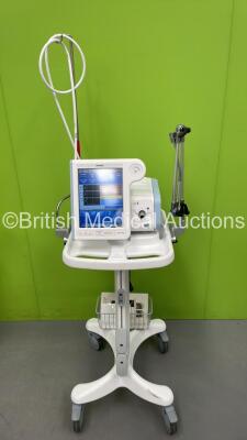 Philips Respironics V60 Plus Ventilator on Stand Software Version 3.00 - Total Power on Hours 639 (Powers Up) *S/N 100397490*