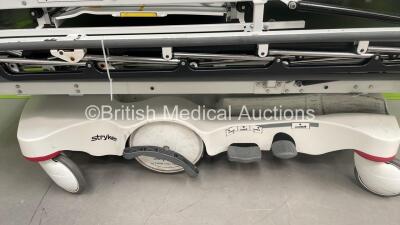 2 x Stryker Big Wheel Patient Trolleys with Mattresses (Hydraulics Tested Working) - 2