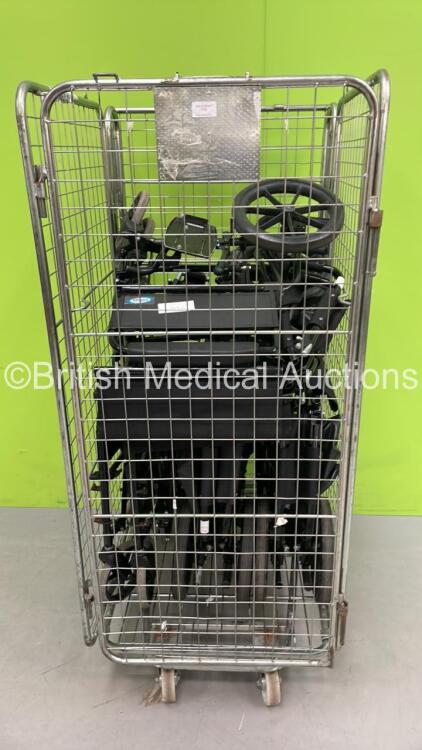 Cage of 5 x Manual Wheelchairs (Cage Not Included)