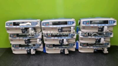 9 x Carefusion Alaris GH Syringe Pumps (8 x Power Up) *SN 800210656 / 800287342 / 800257373 / 800234460 / 800273272 / 800250437 / 800210312 / 800273668 / 800289282*