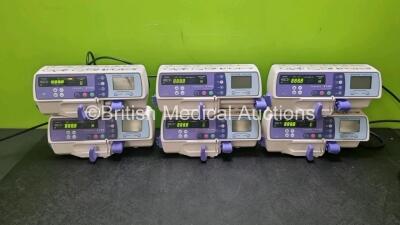 6 x Graseby 2100 Syringe Pumps (All Power Up) *SN 201205923 / 201216227 / 21012284 / 201223236 / 201212014 / 201205981*