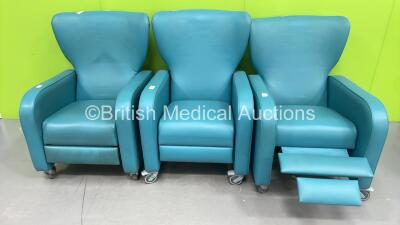 3 x James Spencer Hanley Mobile Electric Recliners (All Not Power Tested Due to No Power Supply)