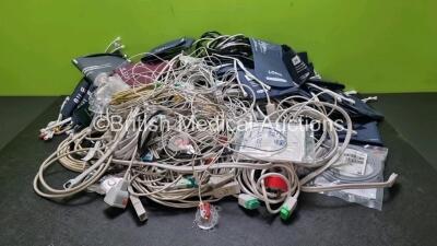 Job Lot of Various Patient Monitoring Cables