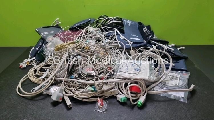 Job Lot of Various Patient Monitoring Cables