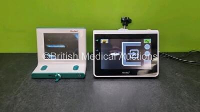 Job Lot Including 1 x Ambu aView Ref- 405002000 Monitor *Version 2.02* (Powers Up with Stock Power Stock Power Not Included) and 1 x Ambu+ aScope Monitor (Untested Due To No Power Supply) *SN P11C0259*