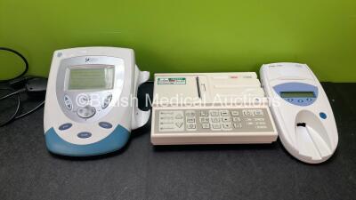 Mixed Lot Including 1 x Chattanooga Intelect Mobile Model 2776 Mobile Ultrasound Unit (Powers Up with Missing Transducer / Probe) 1 x SECA CT3000i ECG Machine (Powers Up) 1 x Roche Urisys 1100 Urine Analyzer (Untested Due to Missing Power Supply) *SN T110