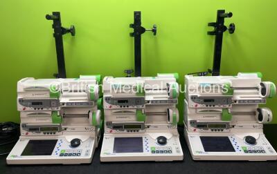 3 x Fresenius Kabi Orchestra Base Units with 3 x Fresenius Kabi DPS Visio Module Syringe Pumps and 3 x Fresenius Kabi DPS+ UK 2 Pumps (All Power Up) *SN 082490/22923402, 082531/20523695, 081330/22951497, 082531/20523694, 082490/21960690, 081330/20377335, 