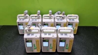 8 x Sino Medical SN-1800V Infusion Pumps *Mfd 2020*(All Power Up) *SN 0496200513A03020 / 0496200525A055991 / 0496200519A04724 / 0496200513A03136 / 0496200420A1835 / 0496200526A06558 / 0496200519A04286*