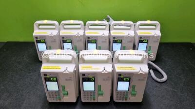 8 x Sino Medical SN-1800V Infusion Pumps *Mfd 2020*(All Power Up) *SN 0496200519A04348 / 0496200525A06062 / 0496200525A05899 / 0496200526A06315 / 0496200519A03718 / 0496200519A04191 / 0496200526A06527 / 0496200519A04138*