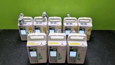 8 x Sino Medical SN-1800V Infusion Pumps *Mfd 2020*(All Power Up) *SN 0496200519A04287 / 0496200519A04289 / 0496200513A02884 / 0496200513A02935 / 0496200420A01734 / 0496200525A05370 / 0496200513A03117 / 0496200513A02889*