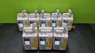 8 x Sino Medical SN-1800V Infusion Pumps *Mfd 2020*(All Power Up) *SN 0496200519A04152 / 0496200513A02888 / 0496200525A5855 / 0496200420A01782 / 0496200420A01836 / 0496200513A02993 / 0496200513A03189 / 0496200420A01870*