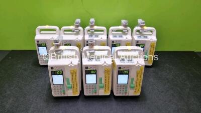 8 x Sino Medical SN-1800V Infusion Pumps *Mfd 2020*(All Power Up) *SN0496200525A05857 / 0496200526A06349 / 0496200519A04288 / 0496200519A4861 / 0496200420A01910 / 0496200420A01810 / 0496200420A01873 / 0496200525A5652*