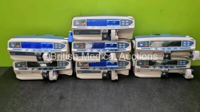 10 x Carefusion Syringe Pumps Including 3 x Alaris CC, 3 x Alaris Plus GH and 1 x Alaris Guardrails Plus (6 x Power Up) *SN 135037079 / 800252785 / 135168754 / 135168774 / 270018896 / 200004175 / 800353208*