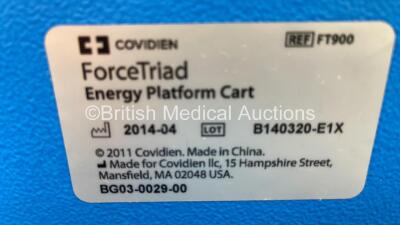 2 x Covidien ForceTriad Energy Platform Carts with Ethicon Footswitch - 4