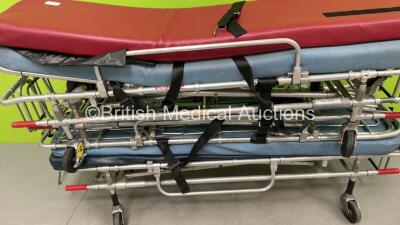 2 x Ferno Falcon Ambulance Stretchers with Mattresses and 1 x Ferno York 4 Ambulance Stretcher with Mattress - 3