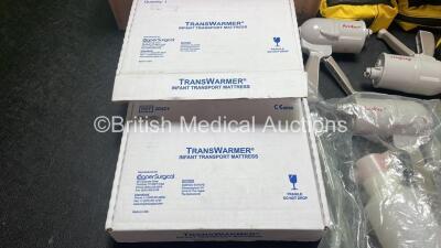 Mixed Lot Including 3 x TransWarmer Infant Transport Warmers, 8 x Ambu Hand Suction Units and Large Quantity of Peha Haft Conforming Bandages - 3