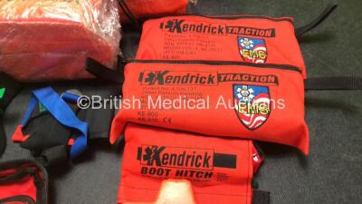 Job Lot Including 3 x Ferno Frac-Immobilisers, 1 x Ferno House Cushion, 2 x Kendrick Traction Splints and 2 x Boards - 4