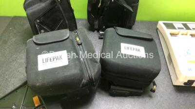 Job Lot Including 2 x Lifepak Defibrillator Cases and 1 x Medtronic Battery Support System 2 Charging Unit (Powers Up with Loose Power Input Port) - 5