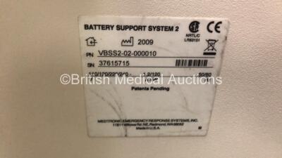 Job Lot Including 2 x Lifepak Defibrillator Cases and 1 x Medtronic Battery Support System 2 Charging Unit (Powers Up with Loose Power Input Port) - 6