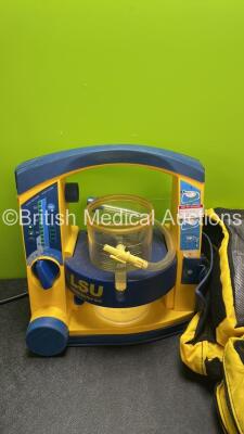 Mixed Lot Including 1 x Laerdal LSU Suction Unit with 1 x Cup (Powers Up with Missing Lid-See Photo) 12 x Ambu Hand Suction Units in Carry Bags - 2