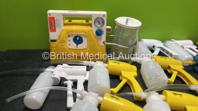 Mixed Lot Including 1 x Laerdal Premier Suction Unit (Powers Up) 16 x Hand Suction Units - 2