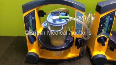 3 x LSU Laerdal Suction Units with 3 x Cups and 3 x Batteries (All Power Up) - 2