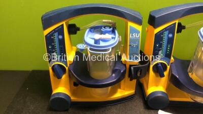 3 x LSU Laerdal Suction Units with 3 x Cups and 3 x Batteries (All Power Up) - 2