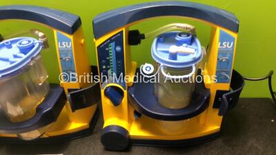 3 x LSU Laerdal Suction Units with 3 x Cups and 3 x Batteries (All Power Up) - 4