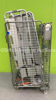 Cage of 15 x Aluminium Scoop Stretchers (Cage Not Included)