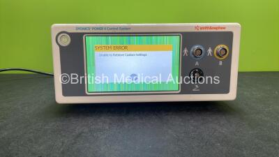 Smith & Nephew Dyonics Power II Control System (Powers Up with System Error-See Photo)