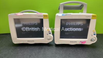 2 x Philips IntelliVue MP30 Patient Monitors (Both Power Up) *SN DE72879773, DE72862039*