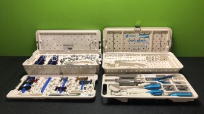 Job Lot Including 1 x Zimmer Instrument Set and 1 x Shadow-Line Instrument Set (Incomplete - See Photos)