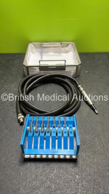 Hall Surgical Osteon 5038-91 Straight Handpiece with 1 x Hose and 11 x Attachments