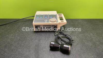 EMS Therasonic 350 Ultrasound Treatment Unit with 1 x EMS 1.1 and 3.3 MHz Transducer / Probe (Powers Up)