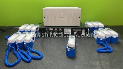 Mixed Lot Including 1 x GE Apex Pro REF 422200-002 Telemetry System, 1 x GE Carescape Telemetry Server and 13 x Covidien Genius 2 Thermometers with Base Units