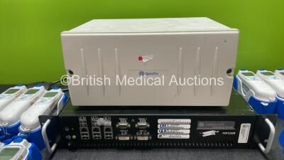 Mixed Lot Including 1 x GE Apex Pro REF 422200-002 Telemetry System, 1 x GE Carescape Telemetry Server and 13 x Covidien Genius 2 Thermometers with Base Units - 2