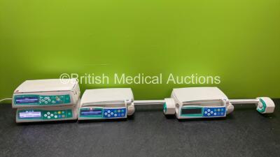 Job Lot of Pumps Including 2 x B Braun Perfusor Space Volumetric Infusion Pumps and 2 x B Braun Infusomat Space Infusion Pumps (All Power Up when Tested with Stock Power Supply-Power Supplies Not Included) *SN 531297, 531303, 379413, 681239*