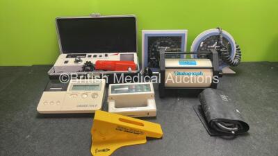 Mixed Lot Including 1 x Horwell Neurothesiometer, 1 x Omron 705CP Meter, 1 x Clement Clarke Ventilometer, 1 x Raven Measuring Unit, 2 x Riester BP Meters and 1 x Vitalograph Syringe Driver