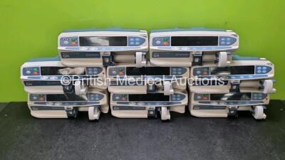 8 x Carefusion Alaris Guardrails Plus GH Syringe Pumps *SN 135125344 / 8002208222 / 135125352 / 800206741 / 800206698 / 800206762 / 135015651 / 800206731*