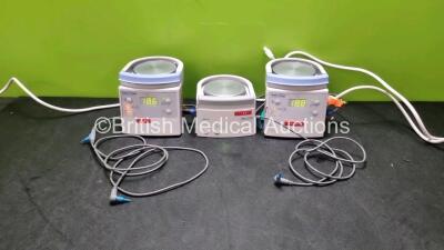 Job Lot Including 2 x Fisher & Paykel MR850AEK Respiratory Humidifier Units and 1 x Fisher & Paykel MR810AEK Respiratory Humidifier Unit (All Power Up) *SN 080314007173 / 050513007572 / 150216002577*