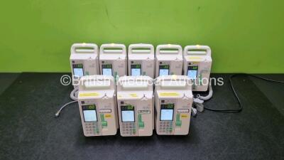 8 x Sino Medical SN-1800V Infusion Pumps *Mfd - 2020* (All Power Up) *SN 0496200513A02937 / 0496200513A02949 / 0496200513A3114 / 0496200420A01904 / 049620004420A01934 / 0496200420A0185 / 0496200420A01882 / 0496200519A04696*