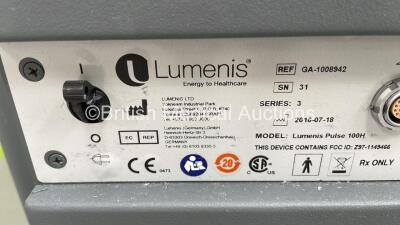 Lumenis Pulse 100H Laser Ref GA-1008942 with Key (Unable to Power Test Due to 3 Phase Power Supply) *S/N 31* **Mfd 2016** - 5