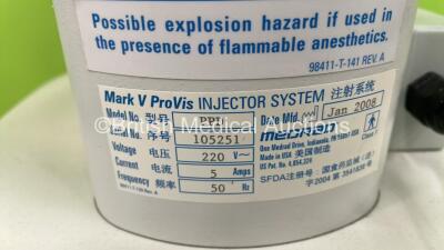 MedRad ProVis Mark V Injector Model PPD with Finger Trigger (Unable to Power Test Due to No Power Supply) - 6